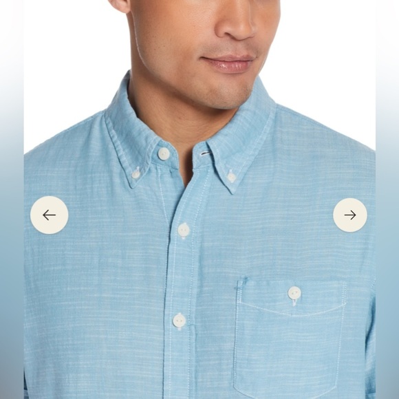 Waterproof Vintage Solid Country Twill Shirt In Adriatic size L - Picture 4 of 9